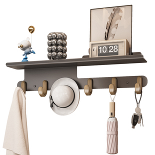 入户门挂衣钩玄关挂衣架壁挂免打孔试衣间挂钩门后置物架衣服收纳