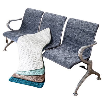 短绒公共铁椅冬季座垫套不锈钢