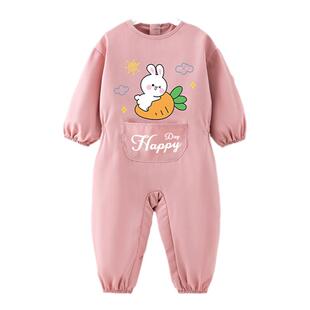 宝宝连体衣秋装爬行服护衣儿童全身户外防脏爬爬服新生儿婴儿衣服