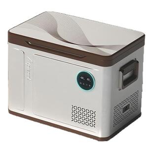 冰虎创世版压缩机车载冰箱双开门冷冻冷藏分区双温双控12V24V冰柜