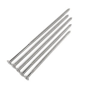 304不锈钢超长沉头自攻螺丝钉加长平头十字木螺丝钉M3M4M5-M8*200