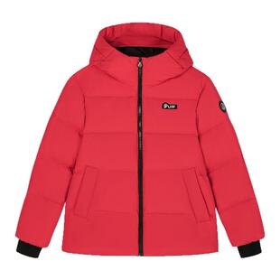 波司登2025冬新款儿童中长款时尚泡芙男女童连帽羽绒服T250243210