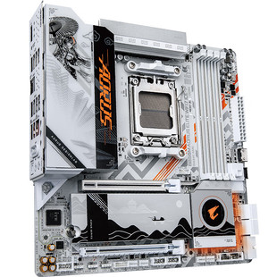技嘉雕妹B850M AORUS ELITE WIFI7 ICE-P主板DDR5支持AMD CPU AM5