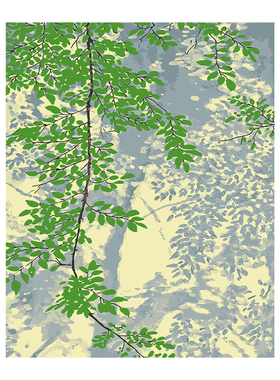 diy手工油彩画简约填色画