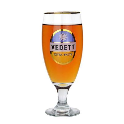白熊啤酒杯VEDETT高品质玻璃酒杯