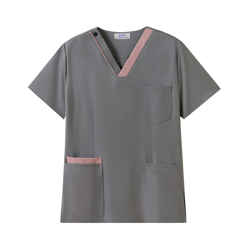 柏维高端弹力洗手衣女口腔医生工作服母婴宠物医院刷手服专属logo