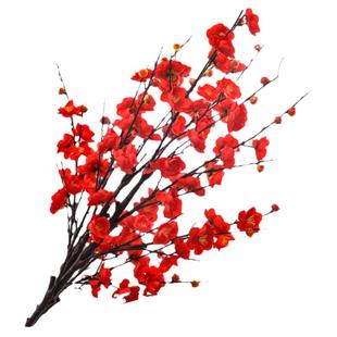 仿真梅花枝腊梅花桃花干花塑料假花束客厅插花瓶摆设室内家居装饰