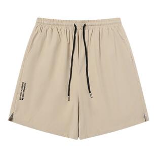 丛林老虎夏季户外速干防水宽松短裤男美式潮牌休闲运动五分裤中裤