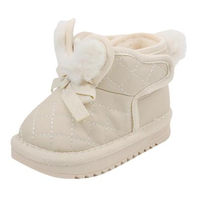 女宝宝雪地靴加绒保暖棉鞋