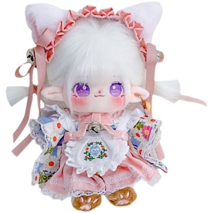现货棉花娃娃20cm幼灵原创正品裸娃有骨炸毛娃无属性可爱玩偶马尾