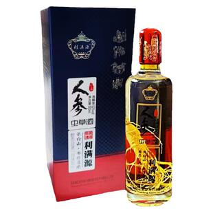 人参枸杞酒52度 纯粮食酒人参虫草酒礼盒单瓶500ml红枣滋补养生酒