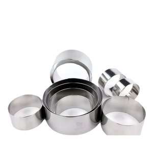 三能烘焙模具2寸3 4寸小慕斯圈 圆形蛋糕圈 不锈钢饼干切模SN3233