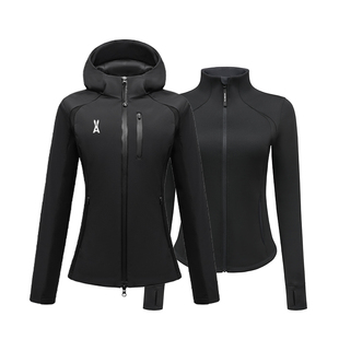 【百亿补贴】安欧兔小腰精1.0以太蓝色软壳冲锋衣女 户外修身外套