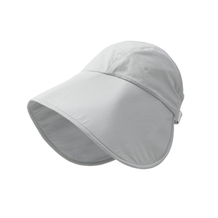 盈妹无重防晒丨素颜必备防晒帽女夏季可扎马尾渔夫帽加长帽檐遮阳