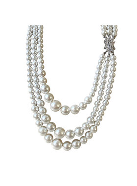 深海澳母贝珍珠项链多层叠戴百搭