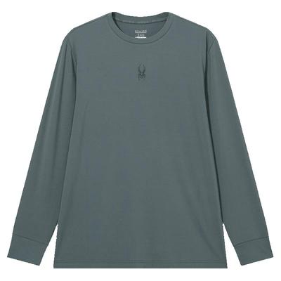 圆领运动纯色长袖T恤训练上衣男