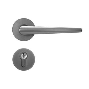 雅洁抗菌静音门锁房间门锁卧室家用锁具灰色房门锁门把手HP8329