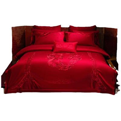 140支奢华婚庆四件套长绒棉纯棉