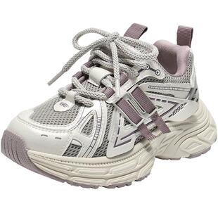 百丽童鞋复古老爹鞋秋新款商场同款舒适运动休闲鞋V3102C85