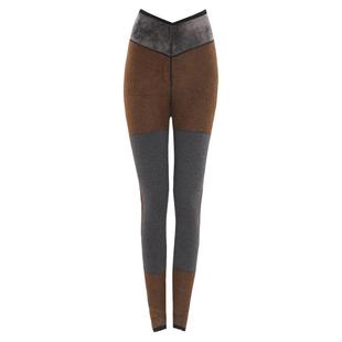 四季牡丹正品驼绒加绒膝盖臀部加厚高腰保暖裤打底裤棉裤女93Y005