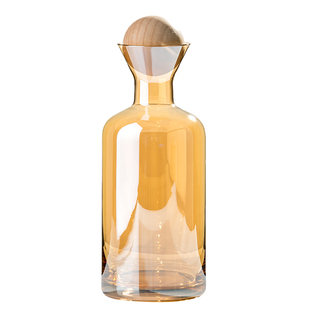 北欧家用凉水水壶欧式耐高温透明玻璃冷水壶日式大容量凉水杯套装