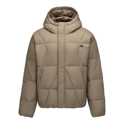 Skechers斯凯奇冬男女款连帽保暖运动休闲羽绒服P425U035/00YF
