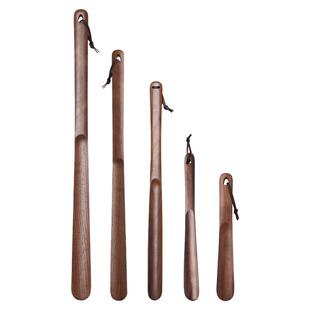 鞋拔子长柄家用胡桃木老年人孕妇长把实木提鞋非穿鞋神器小巧鞋抽