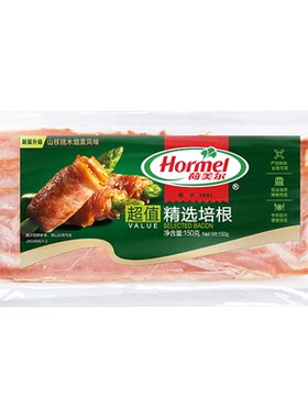 优级荷美尔超值精选培根150g*3包