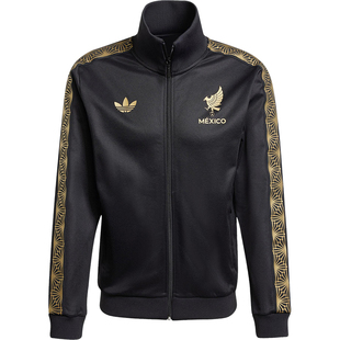 Adidas/阿迪达斯官方正品三叶草男士立领足球拼接运动外套JE5335