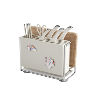 物鸣抗菌刀具厨房套装组合家用全套厨具不锈钢菜刀菜板砧板二合一