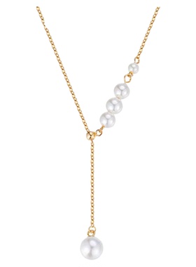 S925纯银珍珠流苏项链女款2025新款爆款锁骨链轻奢小众设计高级感