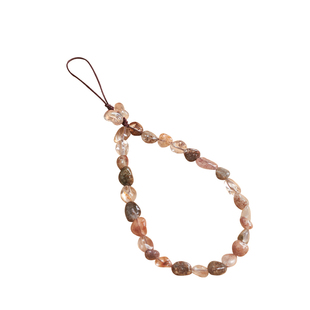 天然随型金发晶手机链挂饰女式轻奢国风手腕款高级感水晶蝴蝶手机挂绳挂链高档包挂ccd相机U盘钥匙扣挂件礼品