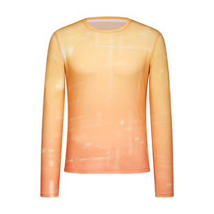 SURPINE松野湃轻山美利奴羊毛印花快干T恤越野跑步高强度户外长袖