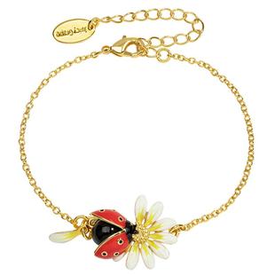 雏菊花瓢虫手链女ins小众设计原创个性简约森系手饰闺蜜女友礼物