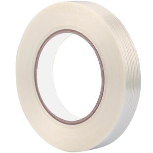 强力玻璃纤维胶带单面条纹透明18650磷酸铁锂电池组装配件维修材料搬家打包纸箱胶带窗户防台风胶带不脱胶