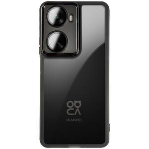 适用华为nova11se镜头全包手机壳nova11新款自带镜头膜保护套nova11pro透明黑bon-al00硅胶软壳防滑边防摔