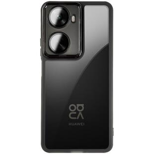 适用于华为nova11se镜头全包手机壳nova11新款自带镜头膜保护套nova11pro透明黑bon-al00硅胶软壳防滑边防摔