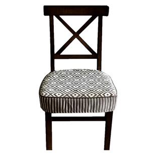 新款美式欧式餐椅垫咖色格坐垫椅垫椅子凳子坐垫套四季通用防滑