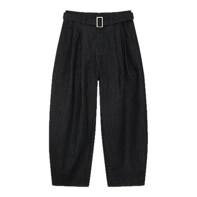 KAMIANGERRGB弯刀型阔腿牛仔裤