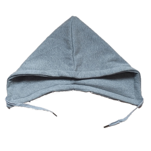 羽绒服衣服上配的加大连帽纽扣卫衣帽子单独 拆卸假帽子领