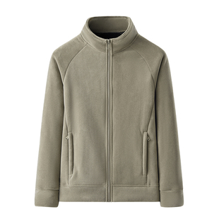 YG冬季抓绒衣男加绒加厚保暖摇粒绒抗静电外套休闲大码冲锋衣内胆