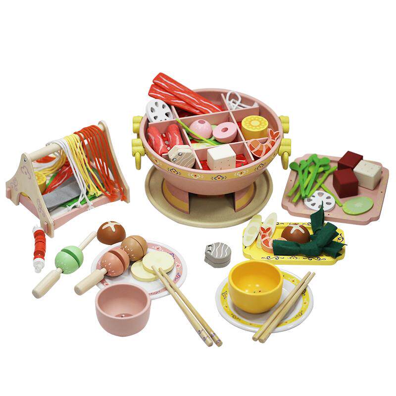 可来赛中国风仿真火锅玩具男女孩生日礼物过家家厨房做饭3-6岁
