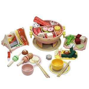 可来赛中国风仿真火锅玩具男女孩生日礼物过家家厨房做饭3-6岁