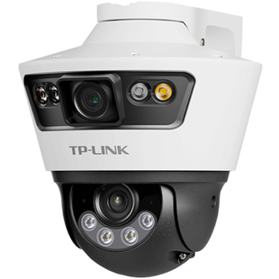 普联TP-LINK监控摄像头双摄600万枪球联动追踪全彩摄影头 360无线家庭室外户外防水球机tplink网络远程摄像机