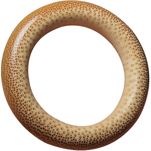 手工双面精磨花斑竹新玉老玉竹环竹扳指文玩男女跑圈指环圈面包圈