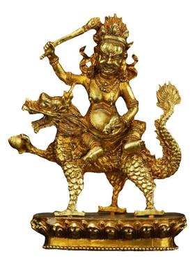 慧宝黄铜佛堂底座可装藏桌面摆件