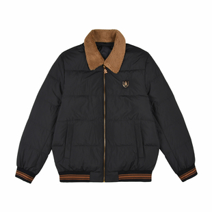 雷迪波尔男装羽绒服2025冬季新款可脱羊毛领品牌胸章保暖羽绒外套