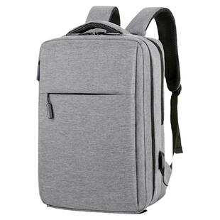 普客2026经典商务双肩包男女潮流时尚笔记本电脑包旅行大容量背包