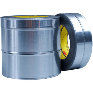 3M425铝箔胶带防水条防霉封边条美缝贴烟道耐高温强力加厚保温胶