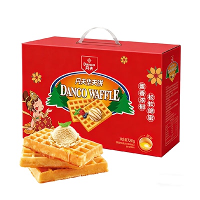 丹夫华夫饼原味早餐代餐720g